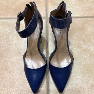 Style & Co Wandah Blue Heeled Shoes - Size 5